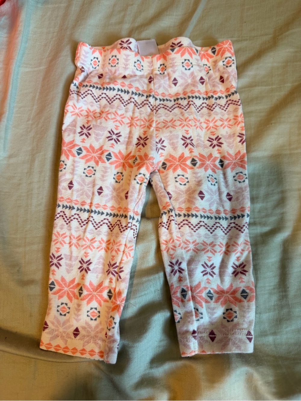 Carter's girls boho print pink purple geometric patterns comfy baby